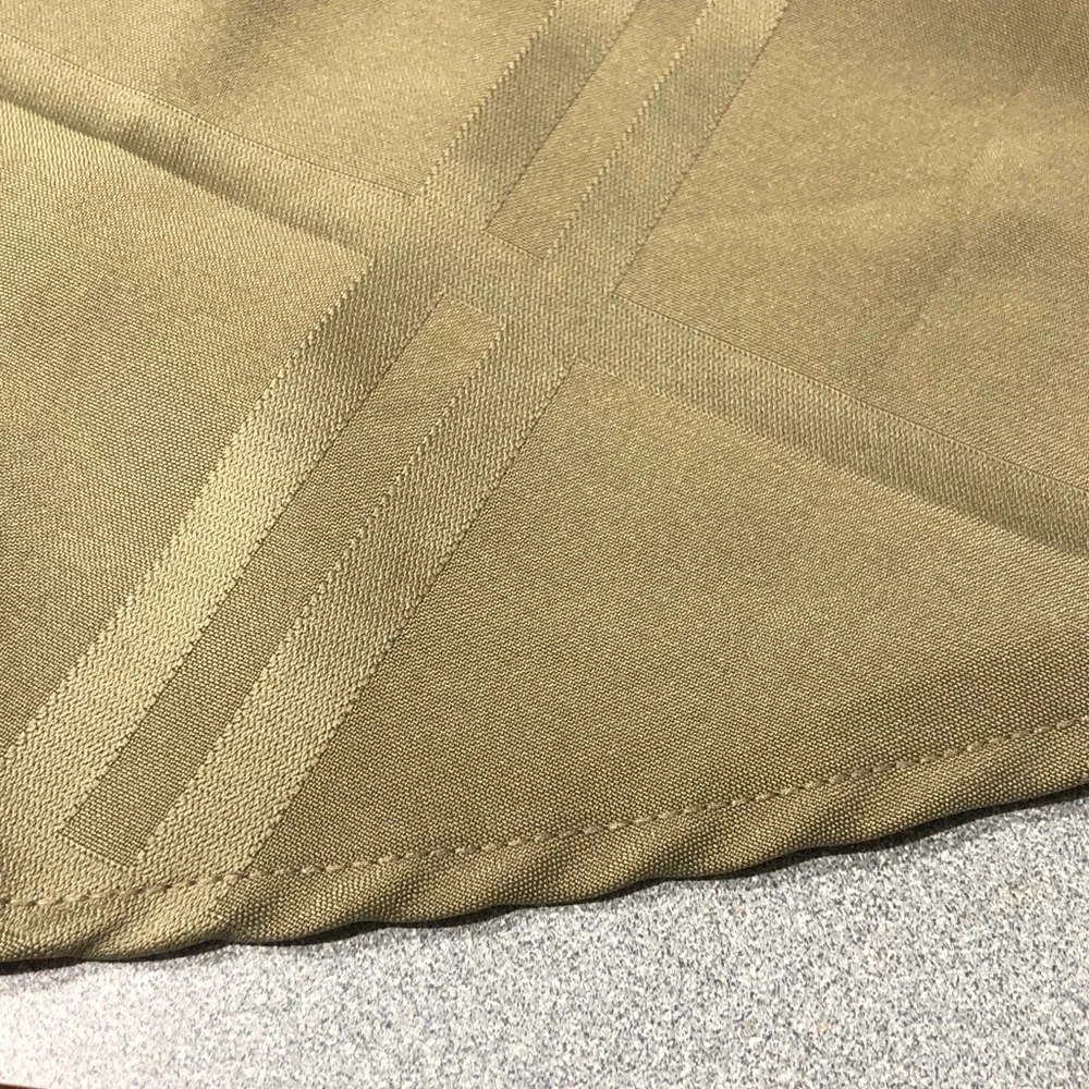 Elegant Sage Color Oval Plaid Tablecloth